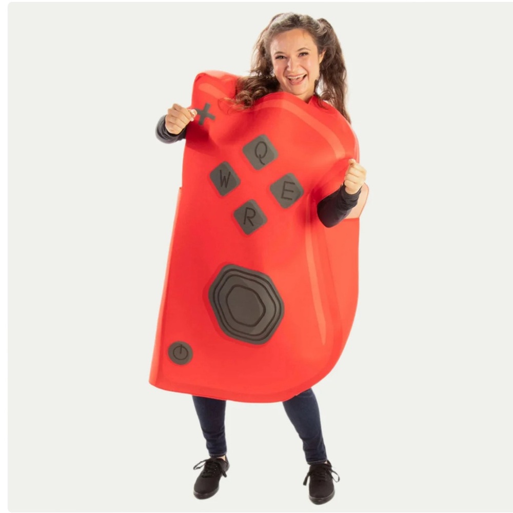 Red Joyful Controller Adult Costume by Hauntlook One Size for All Unisex NEW